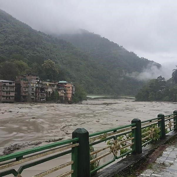 Flash floods in northern India have killed 8 people and left 23 soldiers missing